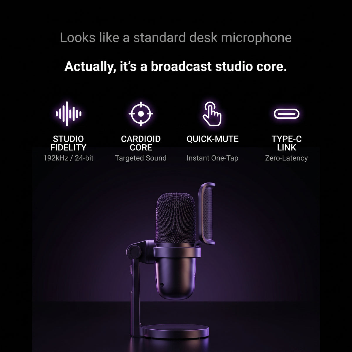 OTM Pro Studio Condenser | Quick-Mute Edition